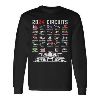 2024 Formula Racing Track Formula Car Formula Race Fan Long Sleeve T-Shirt - Seseable