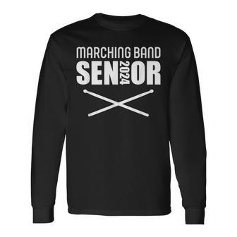 2024 Senior Snare Drum Class Of 2024 Marching Band Drumline Long Sleeve - Seseable