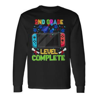 2Nd Grade Level Complete Last Day Of School Graduation Long Sleeve T-Shirt T-Shirt | Mazezy
