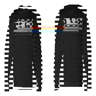 38Th Birthday Retro Born In May Of 1981 Long Sleeve T-Shirt | Mazezy