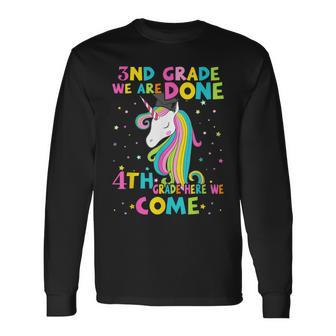3Rd Grade Graduation Magical Unicorn 4Th Grade Here We Come Long Sleeve T-Shirt T-Shirt | Mazezy