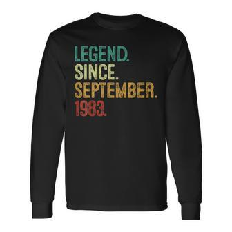 40 Years Old Legend Since September 1983 40Th Birthday Long Sleeve - Seseable