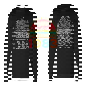 40 Years Old Vintage September 1983 40Th Birthday Long Sleeve T-Shirt | Mazezy