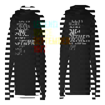46 Years Old Legend Since September 1977 46Th Birthday Long Sleeve - Seseable