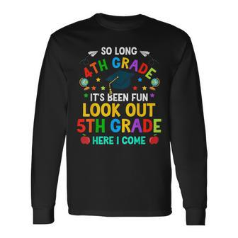 4Th Grade 5Th Here I Come First Day Back To School Long Sleeve T-Shirt T-Shirt | Mazezy