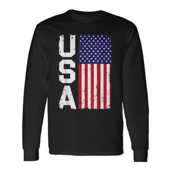 4Th Of July Celebration Independence Freedom America Vintage Long Sleeve T-Shirt - Monsterry UK