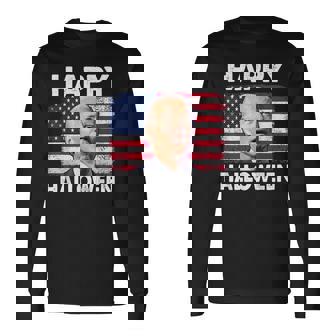 4Th Of July Happy Halloween Confused 4Th Of July 2023 Halloween Long Sleeve T-Shirt T-Shirt | Mazezy