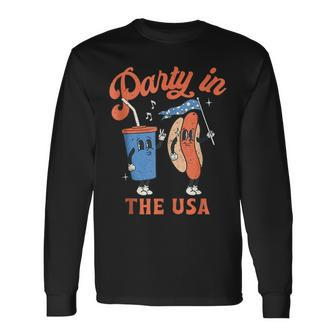 4Th Of July For Hotdog Lover Party In The Usa Long Sleeve T-Shirt T-Shirt | Mazezy