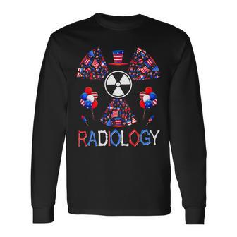 4Th Of July Radiology Patriotic American Radiology Tech Long Sleeve T-Shirt - Monsterry