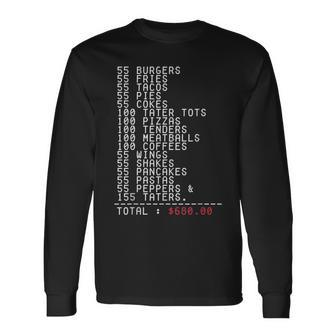 55 Burgers 55 Fries I Think You Should Leave Long Sleeve T-Shirt - Monsterry CA
