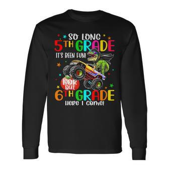 5Th Grade Graduation Dinosaurs Truck 6Th Grade Here We Come Unisex Long Sleeve