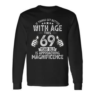 69 Years Old Birthday For Men Born In 1954 Chapter 69 Long Sleeve T-Shirt - Seseable