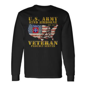 82Nd Airborne Division Death From Above Fort Bragg Veteran Long Sleeve T-Shirt | Mazezy