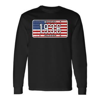 For 84 Year Old Vintage Classic Car 1936 84Th Birthday Long Sleeve T-Shirt | Mazezy