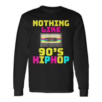 90S Hip Hop Rap Music Nostalgia Old School Clothing Gangster Long Sleeve T-Shirt | Mazezy