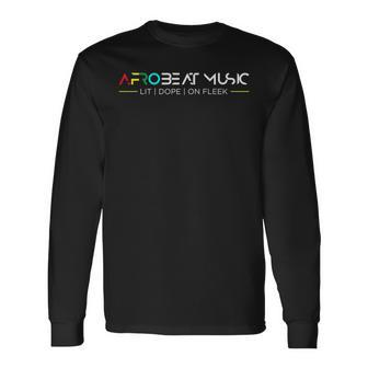 Afrobeat Music Xp Long Sleeve T-Shirt | Mazezy