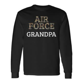 Air Force Grandpa Military Air Force Long Sleeve T-Shirt T-Shirt | Mazezy