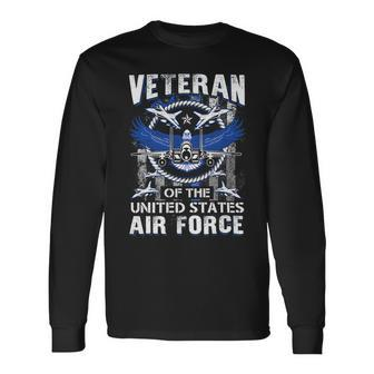 Air Force Us Veterans 4Th Of July Shirt American Flag 314 Long Sleeve T-Shirt - Monsterry