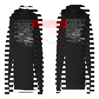 Aircraft Carrier Uss Philippine Sea Cv-47 Grandpa Dad Son Long Sleeve T-Shirt - Thegiftio