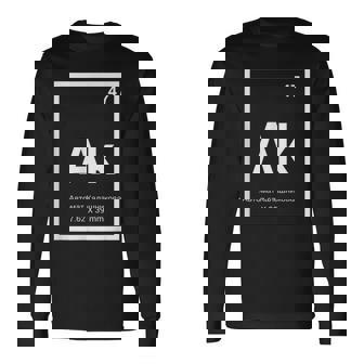 Ak-47 Periodic Table Style Long Sleeve T-Shirt | Mazezy