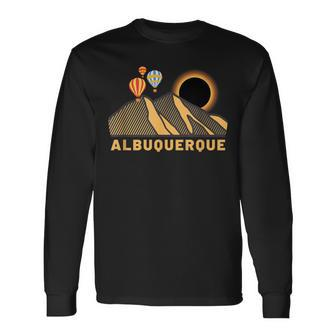 Albuquerque Balloon Festival Eclipse October 2023 Long Sleeve T-Shirt - Monsterry