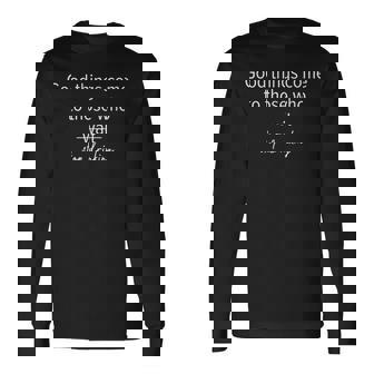 Alcohol Free Sober Quote Sobriety Long Sleeve T-Shirt T-Shirt | Mazezy