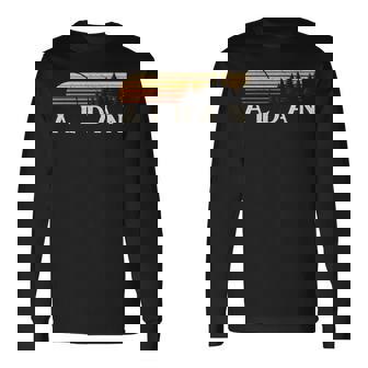 Aldan Pa Vintage Evergreen Sunset Eighties Retro Long Sleeve T-Shirt | Mazezy