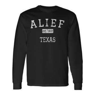 Alief Texas Houston Tx Vintage Long Sleeve - Monsterry AU