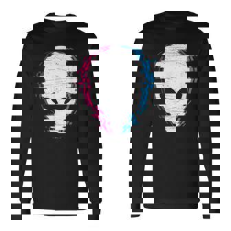 Alien Rave Aesthetic Edm Techno Party Festival Long Sleeve T-Shirt | Mazezy