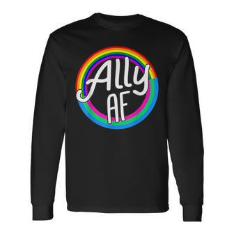 Ally Af Poly Flag Polysexual Equality Lgbt Pride Flag Love Long Sleeve T-Shirt T-Shirt | Mazezy UK