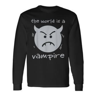 Alternative The World Is A Vampire Pumpkins 90S Grunge Rock Long Sleeve T-Shirt - Seseable