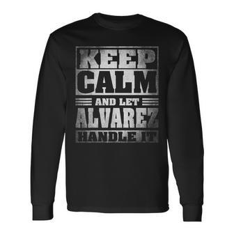 Alvarez Name Alvarez Long Sleeve T-Shirt | Mazezy