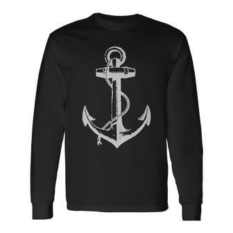 Anchor Boating Fishing Water Sports Lake Long Sleeve T-Shirt T-Shirt | Mazezy