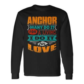 Anchor Quote I Am Echocardiographer For Love Long Sleeve T-Shirt T-Shirt | Mazezy DE