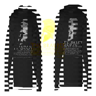 Ancient Greek History Thucydides Quote On Bravery Long Sleeve T-Shirt | Mazezy