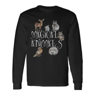 Animal Lovers Woodland Creatures Fun T Long Sleeve T-Shirt | Mazezy