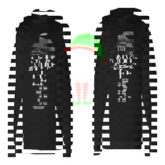 Anime Elf Group Matching Family Christmas Holiday Long Sleeve T-Shirt - Monsterry