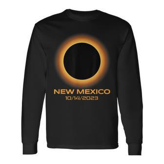 Annular Solar Eclipse October 2023 New Mexico Astronomy Long Sleeve T-Shirt - Monsterry