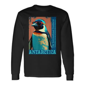 Antarctica Cute Cool Penguin Antarctic Research Souvenir Long Sleeve - Seseable