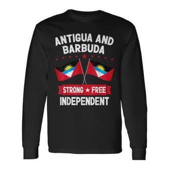 Antigua And Barbuda Long Sleeve T-Shirt T-Shirt | Mazezy