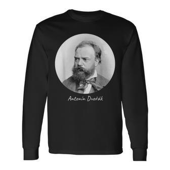 Antonin Dvorak Composer Portrait Long Sleeve T-Shirt | Mazezy