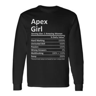 Apex Girl Nc North Carolina City Home Roots Usa Usa Long Sleeve T-Shirt T-Shirt | Mazezy