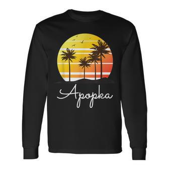 Apopka Florida Vacation Beach Island Family Group Long Sleeve T-Shirt | Mazezy