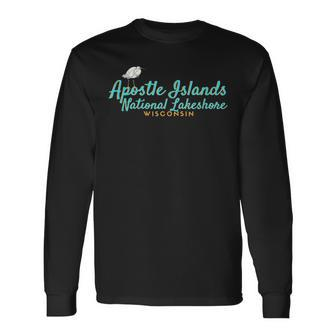 Apostle Islands National Lakeshore Wisconsin Long Sleeve T-Shirt | Mazezy