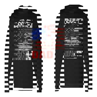 Armed And Dadly 2023 Deadly Father For Fathers Day Long Sleeve T-Shirt | Mazezy