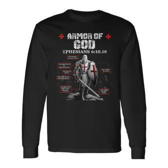 Armor Of God Knight Templar For Men Long Sleeve T-Shirt | Mazezy
