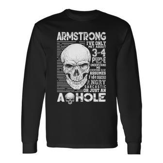 Armstrong Name Armstrong Ively Met About 3 Or 4 People Long Sleeve T-Shirt - Seseable
