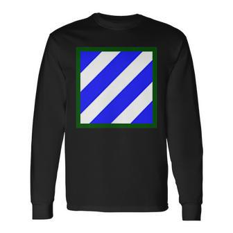 Army 3Rd Infantry Division Shoulder Patch Long Sleeve T-Shirt | Mazezy