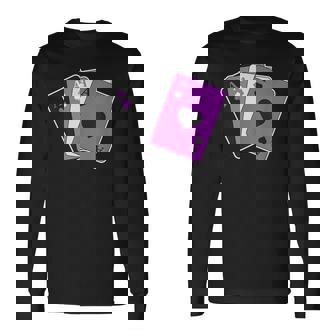 Asexual Pride Ace Playing Card Lgbtq Pride Stuff Flag Long Sleeve T-Shirt | Mazezy