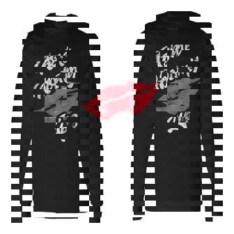 Ask Me About My Lips Lipstick Makeup Consultant Long Sleeve T-Shirt | Mazezy